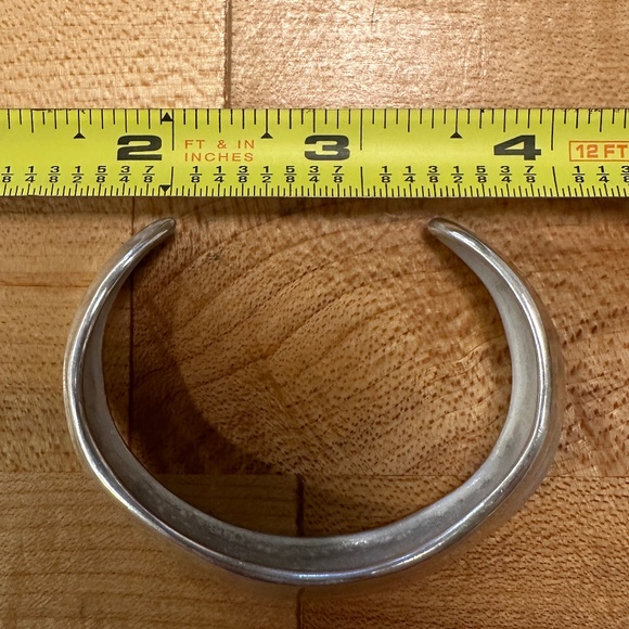 Vintage Tiffany & Co. Sterling Silver Nature Leaf Cuff Bracelet 925 - Picture 6 of 6